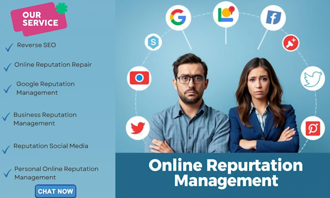 Gig Preview - Reverse SEO, your online reputation management on google