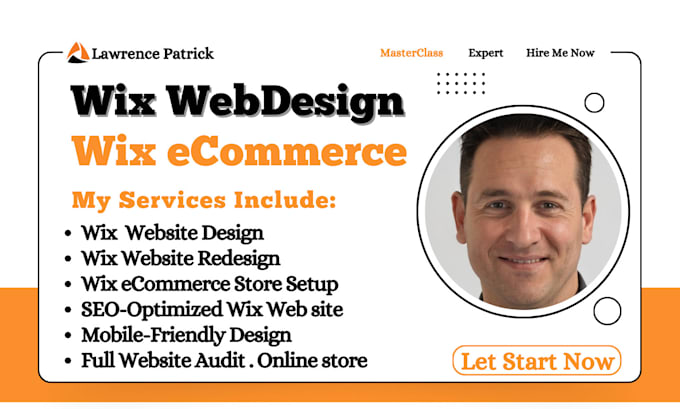 Gig Preview - Design wix website redesign wix website, wix ecommerce, wix redesign website