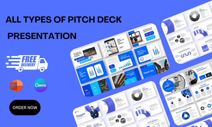 Gig Preview - Do investors pitch deck, pitch deck design, modern pitch deck