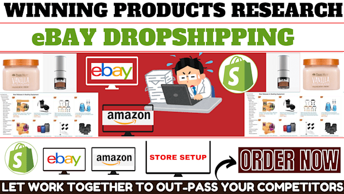 Gig Preview - Do amazon product research ebay dropshipping shopify winning product research