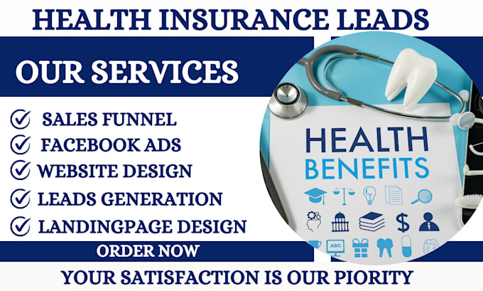 Gig Preview - Health insurance leads medical insurance health insurance website life insurance