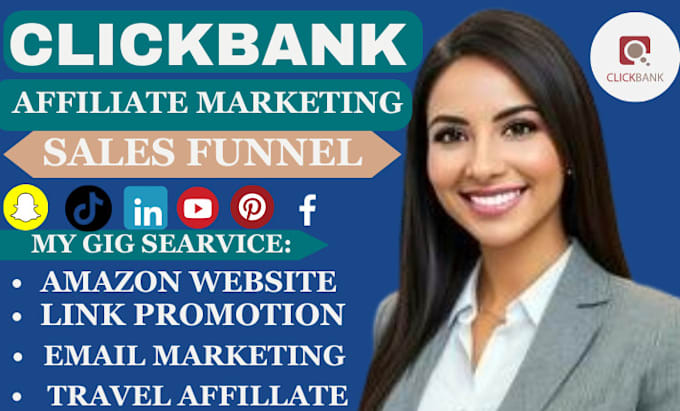 Gig Preview - Clickbank affiliate link promotion, affiliate link promotion