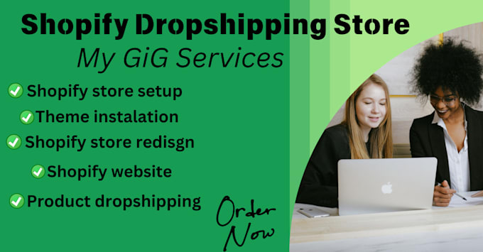 Gig Preview - Create shopify dropshipping store,develop shopify website, build shopify store,