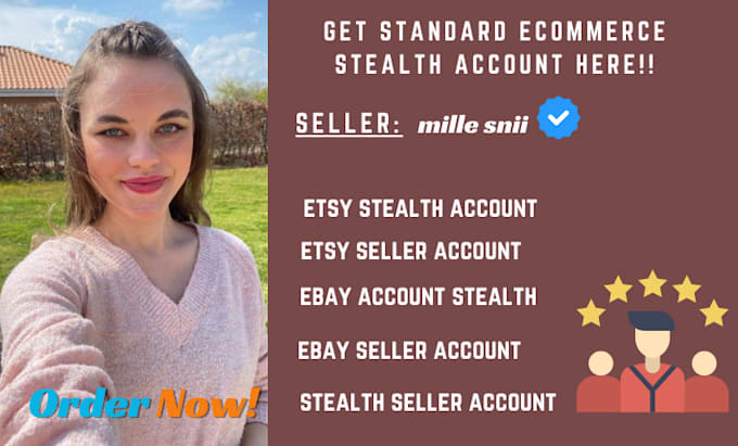 Gig Preview - Offer standard etsy stealth account and ebay seller account