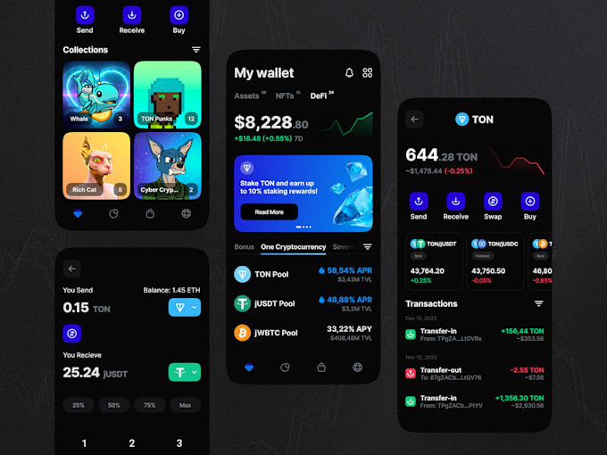 Gig Preview - Develop wallet app, exchange wallet app, crypto exchange app, blockchain app