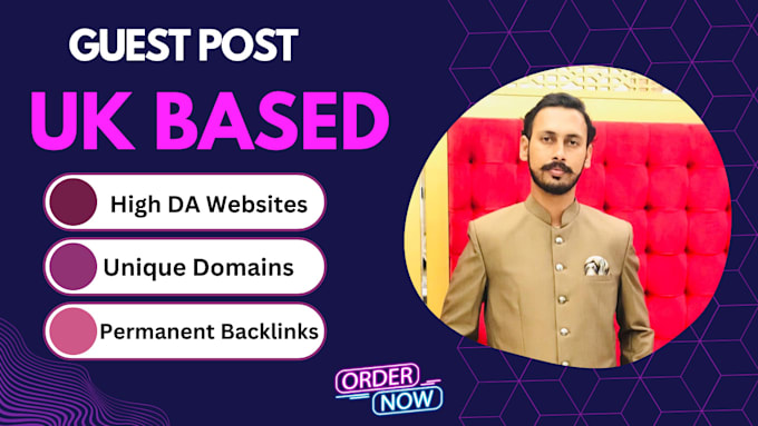 Gig Preview - Publish UK based guest posts with dofollow backlinks