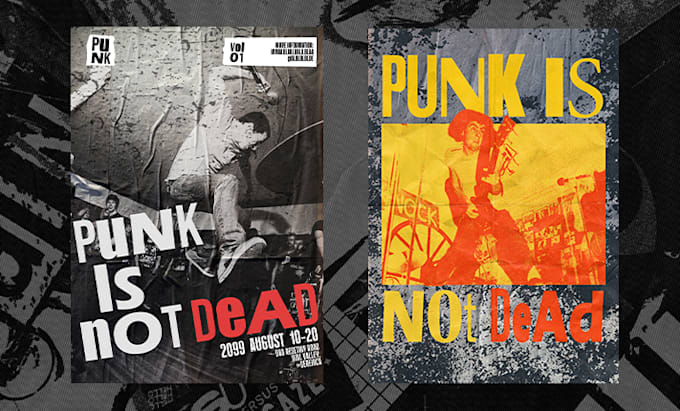 Gig Preview - Design an punk gig, tour, flyer, band poster for your gigs