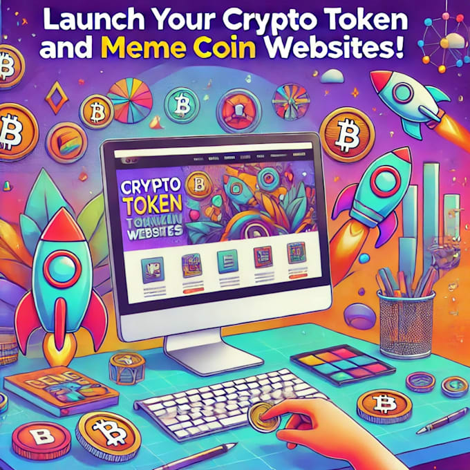 Bestseller - create crypto token website,presale ico website memecoin website