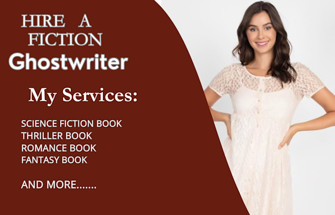 Gig Preview - Be your fiction ghostwriter , ebook editing, novel rewriting