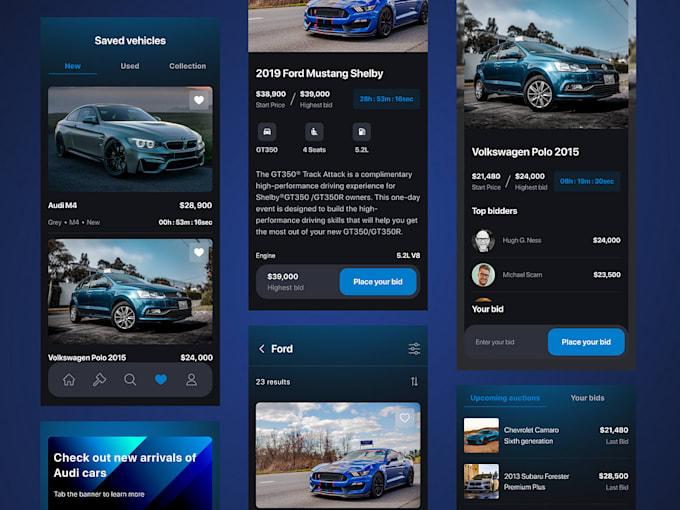 Gig Preview - Build vehicle marketplace app, selling app, car trading app, auto sales app