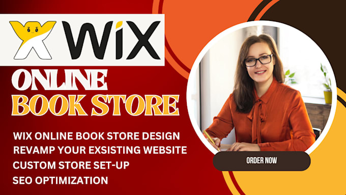 Gig Preview - Wix website design, wix online bookstore, wix website redesign