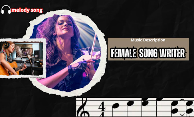 Gig Preview - Be your female voiceover songwriter and pop, rock, and hip hop female song vocal