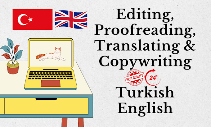 Gig Preview - Proofread and edit your documents in turkish