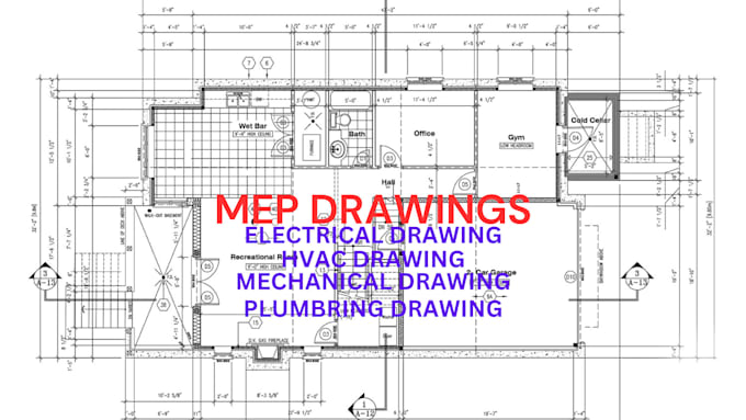 Gig Preview - Do architect plumbing mep drawing hvac electrical drawing commercial permit plan