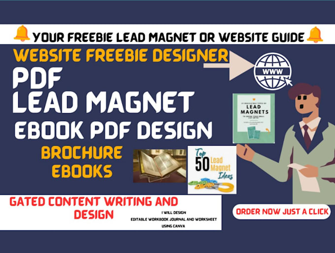 Gig Preview - Design your lead magnet, ebook, freebie workbook, or pdf documents company flyer