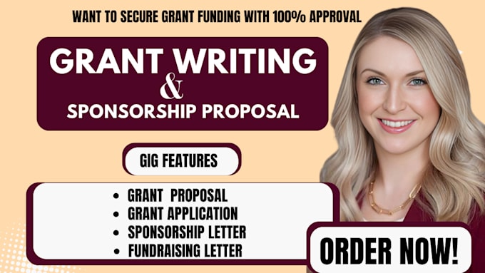 Bestseller - sponsorship letter, grant proposal, bid proposal grant application, rfp grant