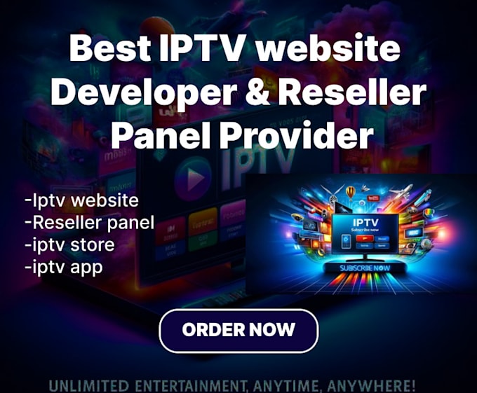 Gig Preview - Create iptv reseller website, iptv store, setup iptv reseller panel with credits