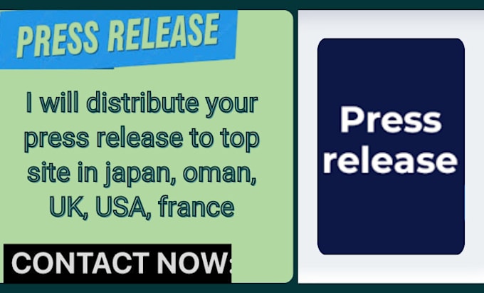 Gig Preview - Distribute your press release to top site in japan, oman, UK, USA, france