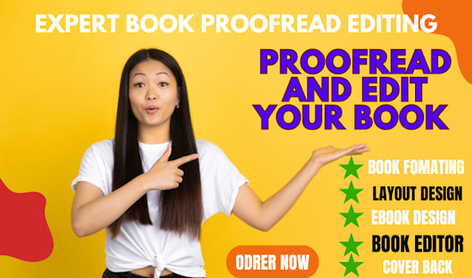 Gig Preview - Proofread, edit fiction novel, memoir, and format your book and ebook