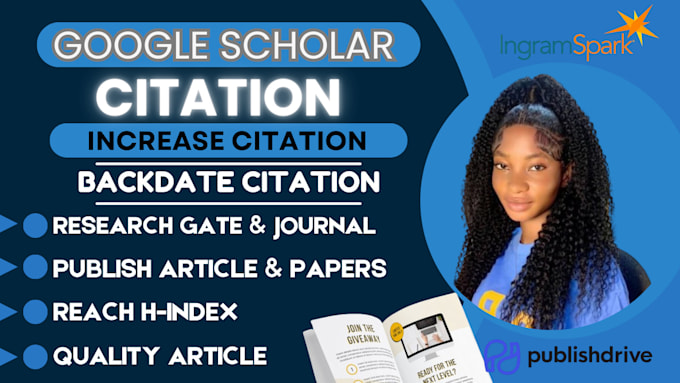 Gig Preview - Increase google scholar citation, promote your article, indexed journal