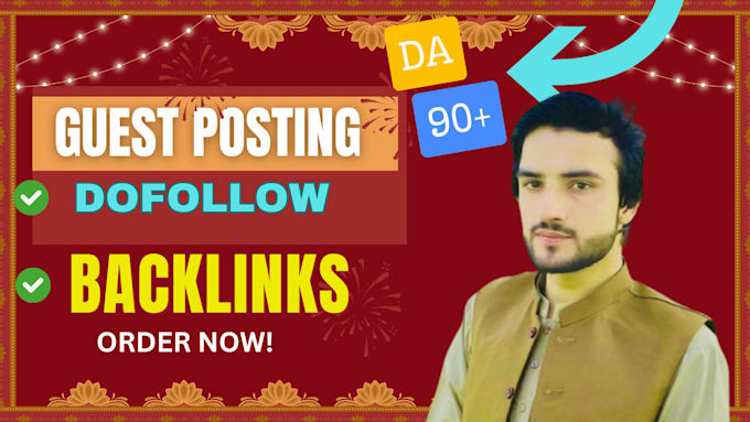 Gig Preview - Do high authority SEO dofollow backlinks and guest post