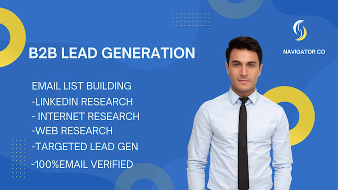 Bestseller - do b2b leads generation and valid emails from linkedin