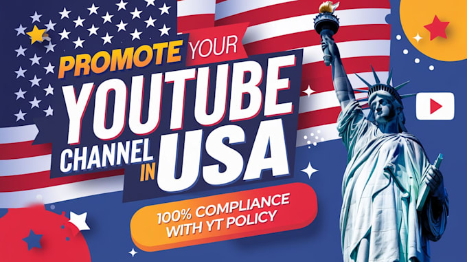 Gig Preview - Do USA youtube promotion usa video and channel promotion to usa targeted viewers