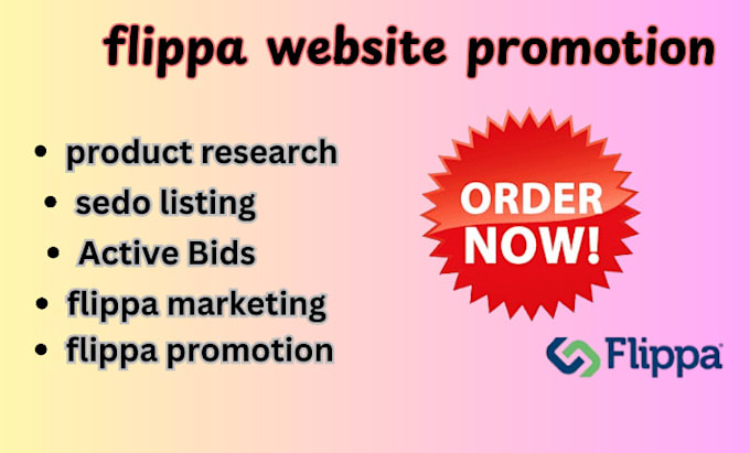 Gig Preview - Promote flippa sedo listing to gain more active bids active traffics flippa sedo