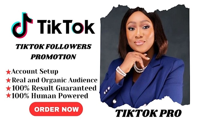 Gig Preview - Grow and promote your tiktok account organically