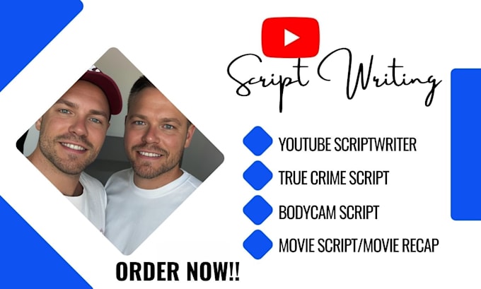 Gig Preview - Be your youtube scriptwriter true crime scriptwriting podcast scriptwriting