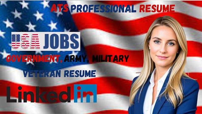 Gig Preview - Write federal, ecq, usajobs, government,  ksa response, military, resume