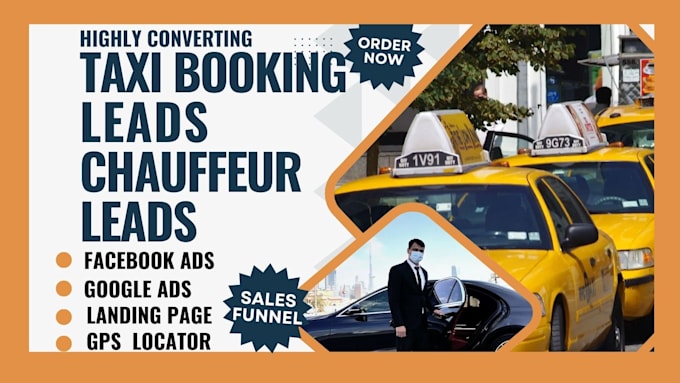 Gig Preview - Generate highly converting taxi booking leads chauffeur leads booking estimation