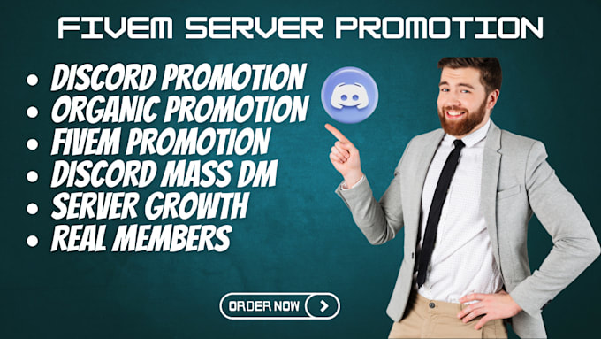 Gig Preview - Do fivem server promotion, discord server promotion, server growth