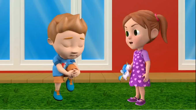 Gig Preview - Do 3d kids realistic animation, 3d cartoon nursery rhyme music video