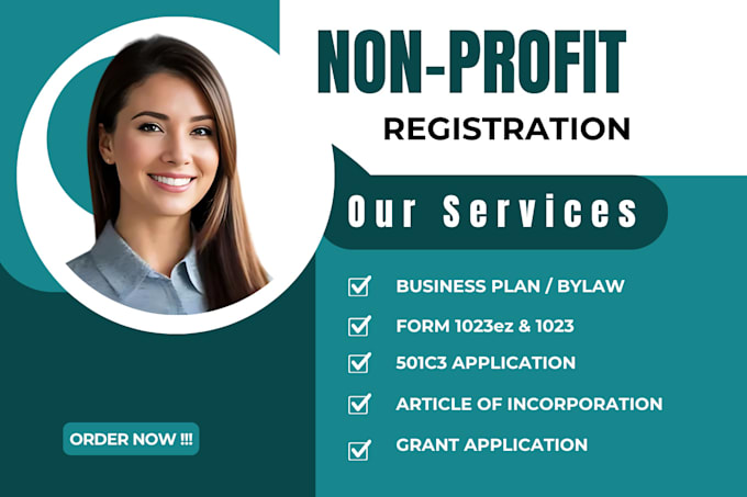 Gig Preview - Apply for your 501c3 nonprofit with articles, bylaws coi, ein and grants