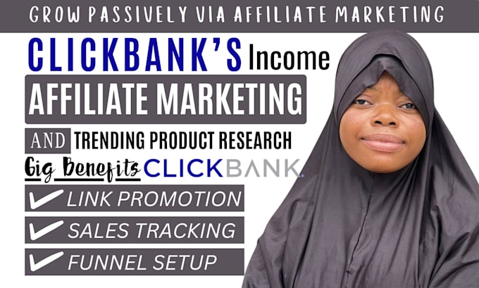 Gig Preview - Do clickbank affiliate link promotion, affiliate marketing for passive income