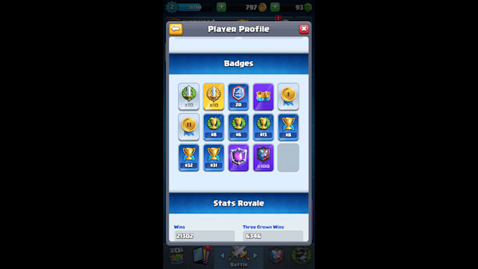 Gig Preview - Coach you in reaching ultimate champion arena plus 9000 trophies in clash royal