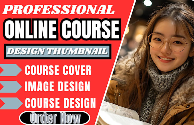 Gig Preview - Design thumbnail for udemy course, online course, course promotion