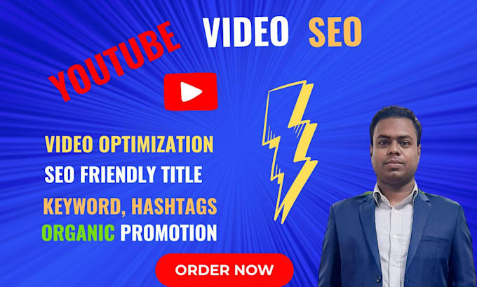 Gig Preview - Promote your youtube video ranking by SEO