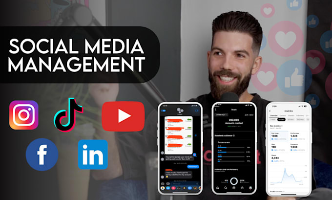 Gig Preview - Be your social media marketing manager and content creator