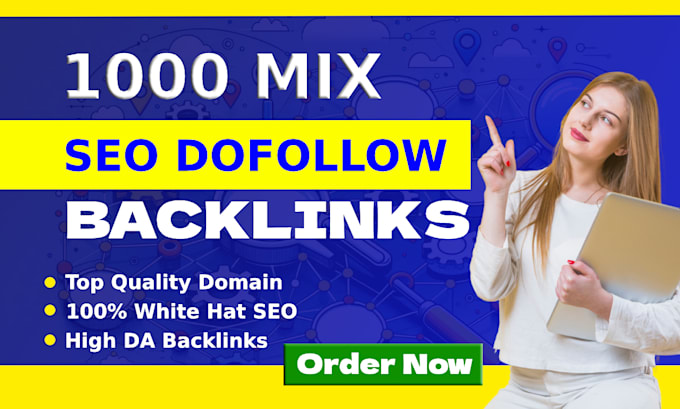 Gig Preview - Do 1000 SEO dofollow mix backlinks for rank your website