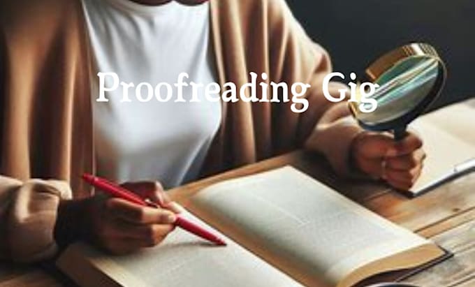 Gig Preview - Proofread your manuscript for you