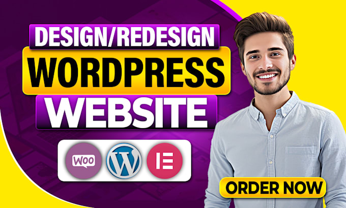 Gig Preview - Create responsive wordpress website design or website redesign