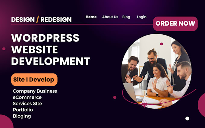 Gig Preview - Develop professional wordpress website with responsive web design