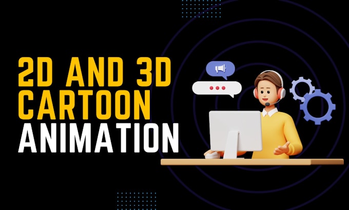 Gig Preview - Create custom 2d cartoon animation,2d 3d character animation