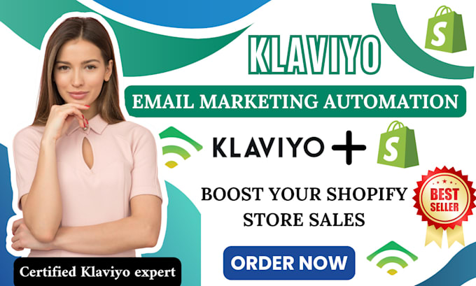 Gig Preview - Setup klaviyo email marketing automation with mailchimp for shopify sales