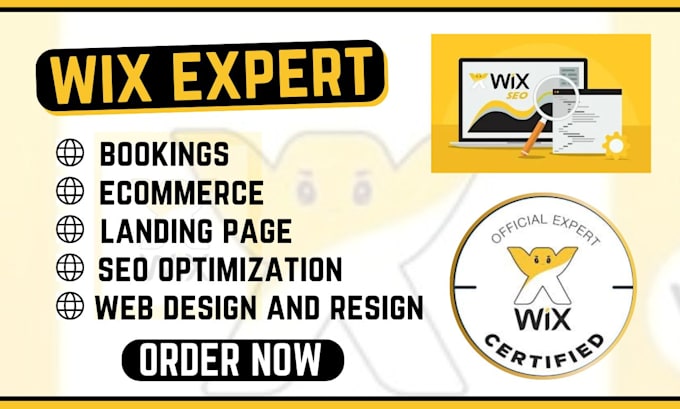 Gig Preview - Build wix website, redesign wix website design wix website, wix ecommerce