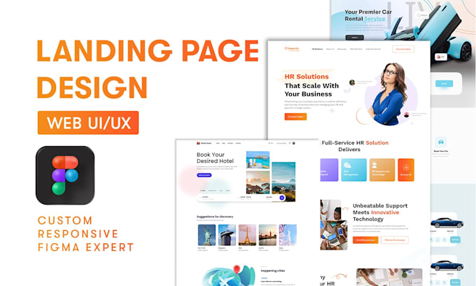 Gig Preview - Design stunning, responsive wordpress landing pages in figma