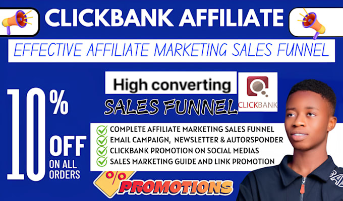 Gig Preview - Clickbank affiliate link promotion, promote affiliate link, affiliate marketing