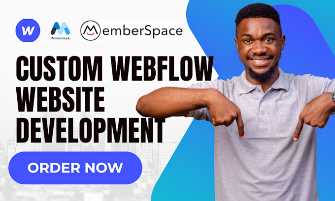 Gig Preview - Make custom webflow website, webflow membership, webflow spline animation, xano